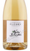 этикетка шампанское fleury notes blanches brut nature 0.75л