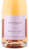 этикетка вино игристое antech cuvee emotion brut rose 0.75л