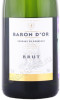 этикетка игристое вино baron d or brut 0.75л