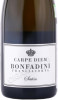 этикетка вино игристое bonfadini franciacorta carpe diem saten 0.75л