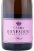 этикетка вино игристое bonfadini franciacorta opera rose 0.75л