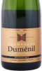 этикетка шампанское dumenil millesime premier cru brut champagne aoc 0.75л