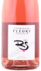 этикетка шампанское champagne fleury rose de saignee 0.75л