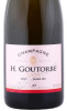 этикетка шампанское h goutorbe brut rose grand cru 0.75л
