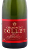 этикетка шампанское raoul collet brut grand art 0.75л