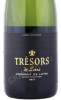 этикетка игристое вино tresors de loire brut 0.75л