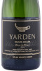 этикетка игристое вино yarden blanc de blancs brut 0.75л