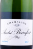 этикетка шампанское andre beaufort polisy reserve brut 0.75л