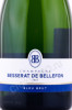 этикетка шампанское besserat de bellefon bleu brut 0.75л