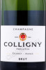 этикетка шампанское colligny brut 0.75л