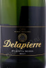 этикетка игристое вино delapierre etiqueta negra brut 0.75л