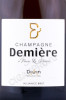 этикетка шампанское demiere divin alliance 0.75л