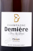 этикетка шампанское demiere divin blanc de blanc 0.75л