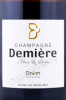 этикетка шампанское demiere divin blanc de noirs 0.75л