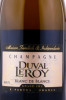 этикетка шампанское duval leroy blanc de blancs grand cru 0.75л