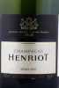 этикетка шампанское henriot demi-sec 0.75л