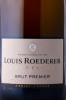 этикетка шампанское louis roederer brut premier 0.75л
