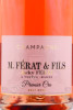 этикетка шампанское m ferat fils jacky ferat champagne brut rose premier cru 0.75л