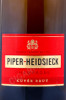 этикетка шампанское piper heidsieck brut 0.375л