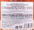 контрэтикетка игристое вино prosecco borgo molino extra dry rose 0.75л