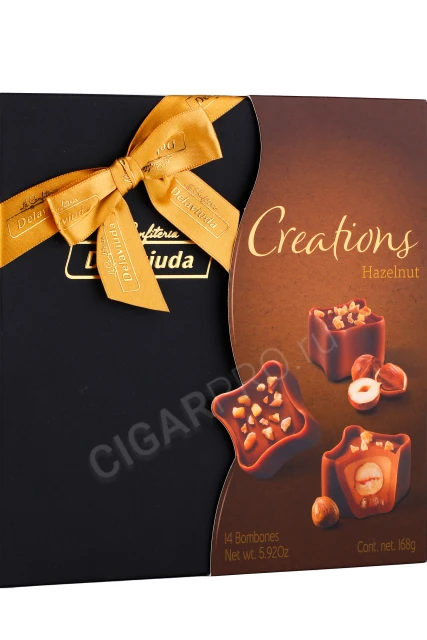 Шоколадные конфеты Delaviuda из молочного шоколада с фундуком 168г