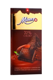 Шоколад Munz горький 70% какао 100гр