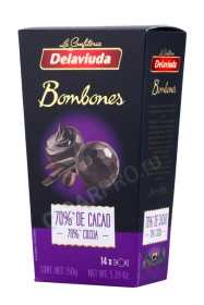 Шоколадные конфеты Delaviuda из горького шоколада 150гр