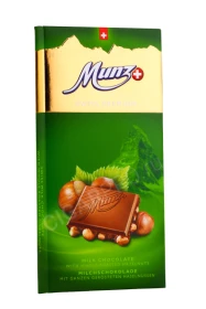 Шоколад Munz молочный с обжаренным фундуком 100г
