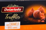 Этикетка Шоколадные конфеты Delaviuda трюфели с карамелью 100гр