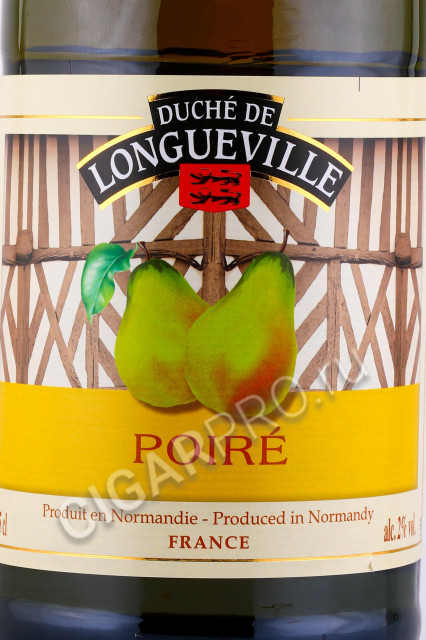 этикетка сидр duche de longueville poire 0.75л