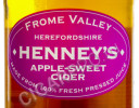 этикетка cidre henneys apple sweet 0.5 l