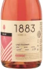 Этикетка Сидр Бюльви 1883 Розовый полусухой нефильтрованный осветленный 0.75л