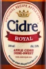 Этикетка Сидр Cidre Royal Яблочный 0.33л