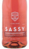 этикетка сидр sassy rose 0.75л