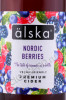 этикетка сидр alska nordic berries 0.5л
