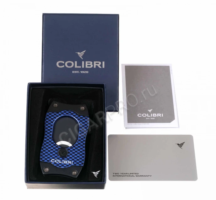 Гильотина Colibri S-cut, синий карбон CU500T33 в Подарочной Коробке