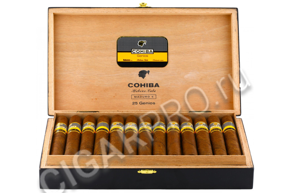 сигары cohiba maduro 5 genios 25 штук цена