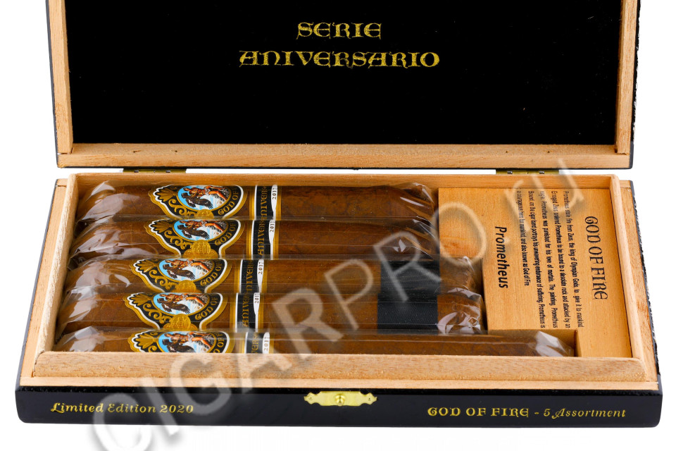 god of fire serie aniversario cigar assortment