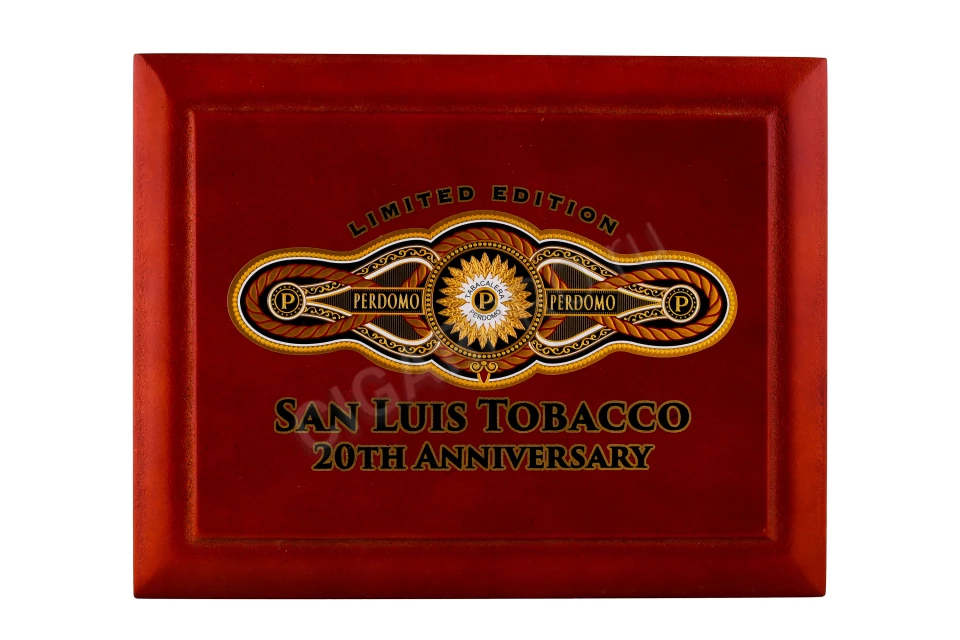 Подарочная коробка Сигар Perdomo Limited Edition San Luis Tobacco 20th Anniversary Belicoso Champagne