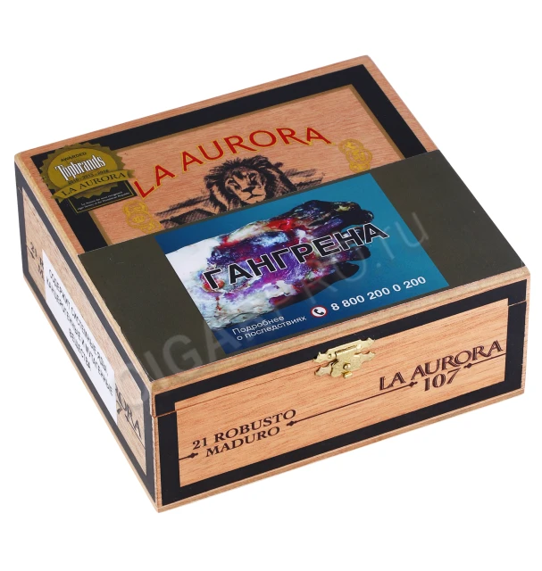 Коробка Сигар La Aurora 107 Maduro Robusto