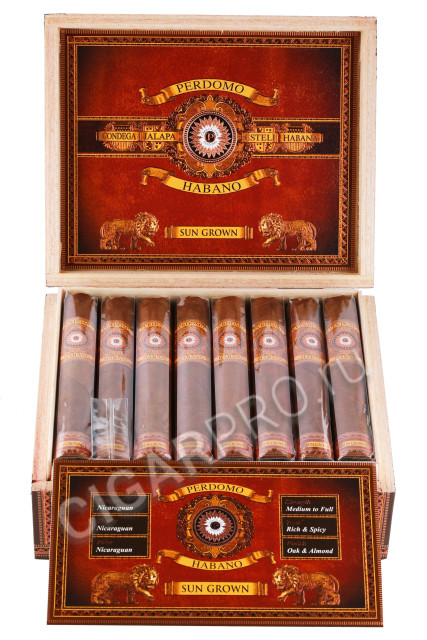 сигары perdomo habano bourbon barrel aged sun grown gordo