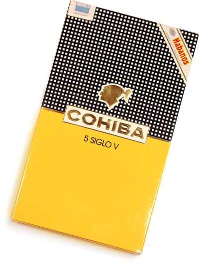 cohiba siglo v в картонной пачке