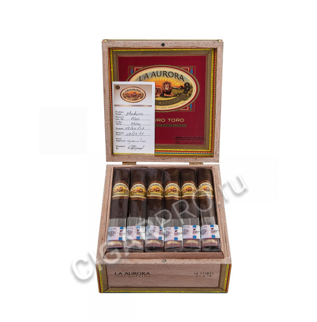 сигары la aurora 1903 edition maduro toro