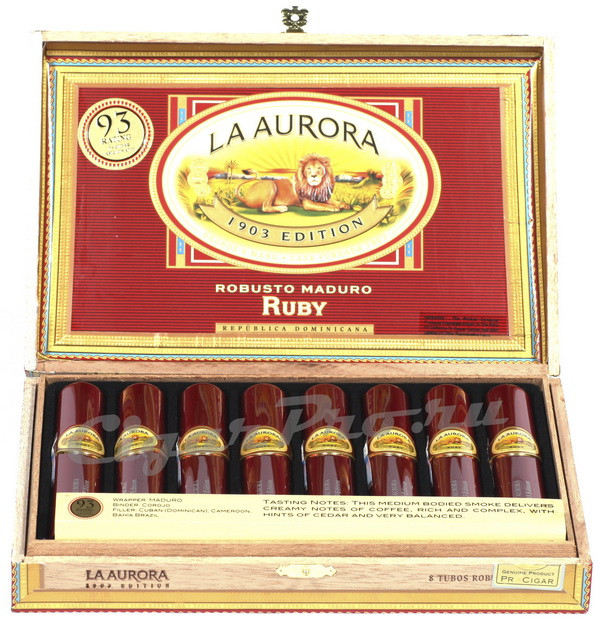 aurora robusto ruby сигары аврора робусто руби