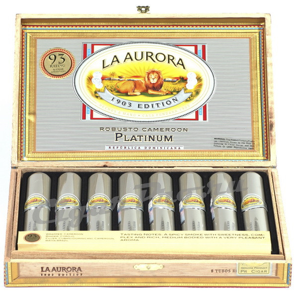 aurora robusto platinum сигары ла аврора робусто платинум