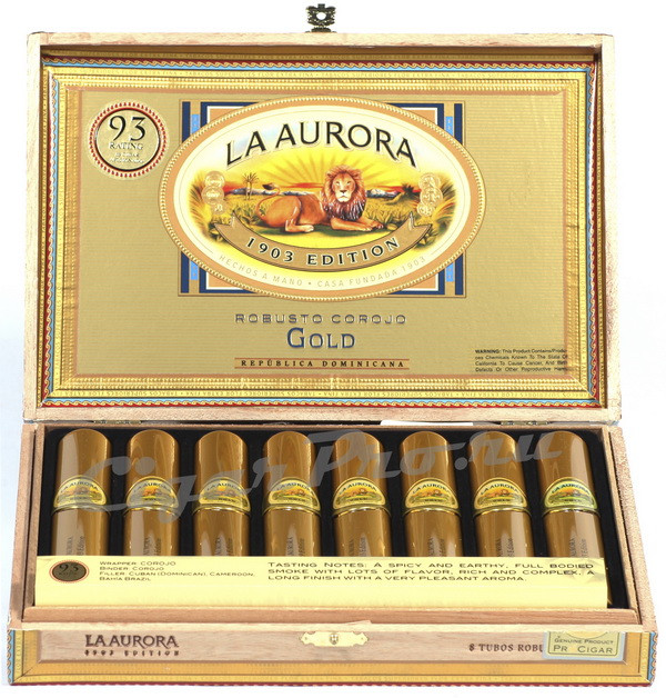 сигары la aurora 1903 robusto gold купить
