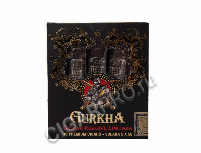 gurkha cellar reserve limitada solara double robusto 10 штук в картоне