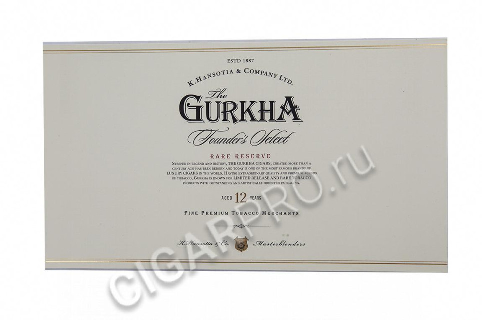 сигары gurkha founder's select robusto