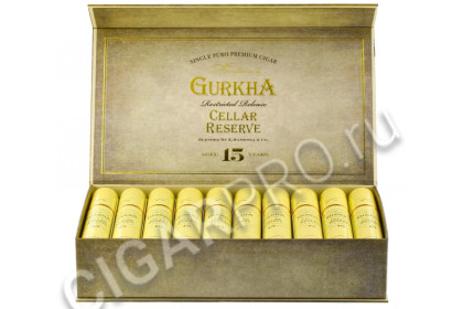сигары gurkha cellar reserve 15 tubos hedonism