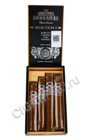 подарочный набор сигар bossner black edition selection